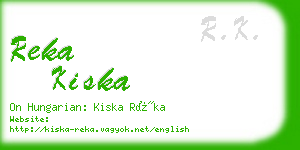 reka kiska business card